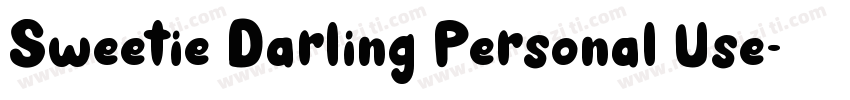 Sweetie Darling Personal Use字体转换
